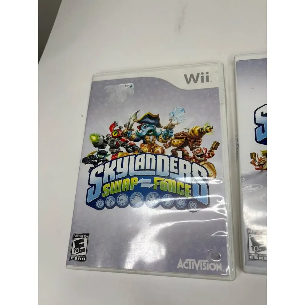 Skylanders Swap Force and Spyro's Adventure Nintendo Wii Lot of 2 Games Tested